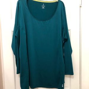 Lands End Fitness Active long-sleeve top tunic 2X